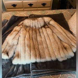 Real Fur Coat Silver Fox